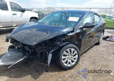 2013 Hyundai Elantra Gls z USA, uszkodzony, nr VIN KMHDH4AEXDU580069